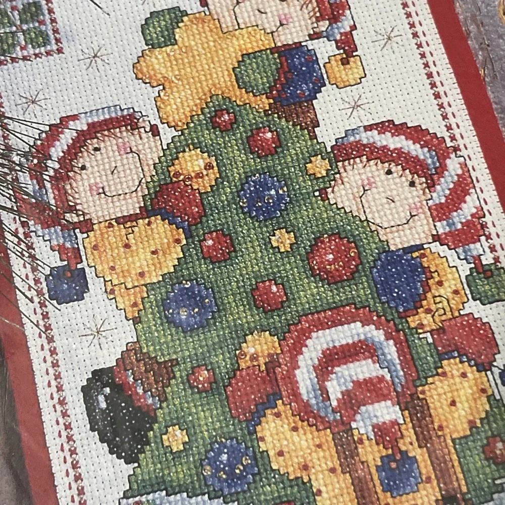 Design Works Cross Stitch Kit 5466 Elff Banner Joan Elliott Incomplete See Cond